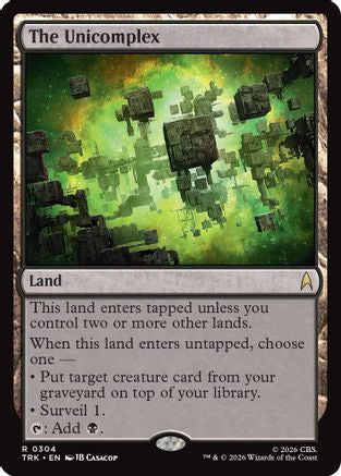 Magic: The Gathering Unicomplex foil MTG single card with intricate star-themed artwork and holographic finish.