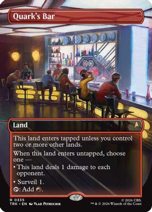 Quark's Bar (Borderless) (0335)  [Foil]  (TRK-335) - [Star Trek]
