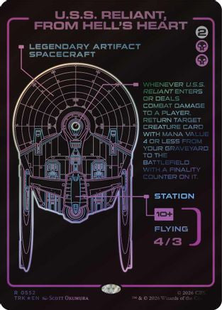 U.S.S. Reliant, From Hell's Heart (Showcase)  [Foil]  (TRK-552) - [Star Trek]