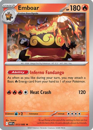 Emboar - (13/086) [Deck Exclusives]