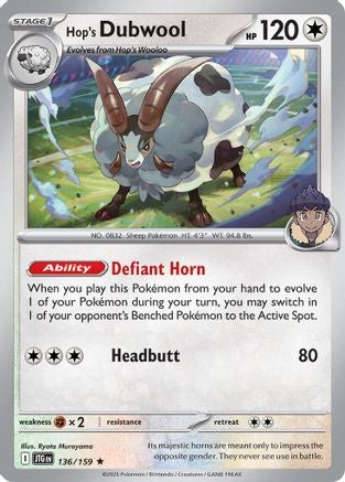 Hop's Dubwool - (136/159) [Deck Exclusives]