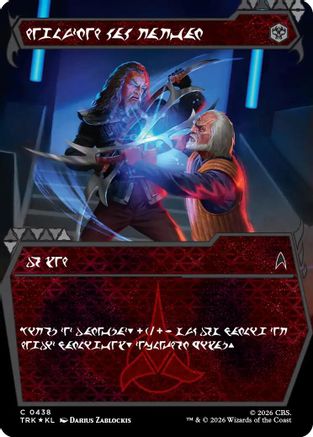 Magic: The Gathering A Good Day to Die Klingon foil MTG single card from Star Trek series, featuring Klingon artwork.