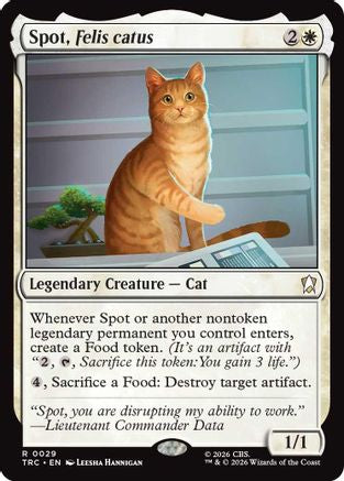 Spot, Felis catus  (TRC-029) - [Commander: Star Trek]
