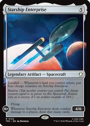 Starship Enterprise (Surge Foil)  [Foil]  (TRC-122) - [Commander: Star Trek]