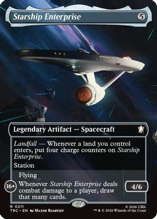 Starship Enterprise (Borderless)  (TRC-211) - [Commander: Star Trek]