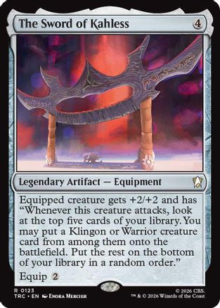 The Sword of Kahless  (TRC-123) - [Commander: Star Trek]