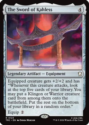The Sword of Kahless (Surge Foil)  [Foil]  (TRC-123) - [Commander: Star Trek]