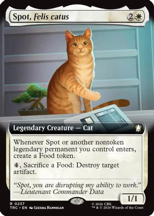 Spot, Felis catus (Extended Art)  (TRC-237) - [Commander: Star Trek]