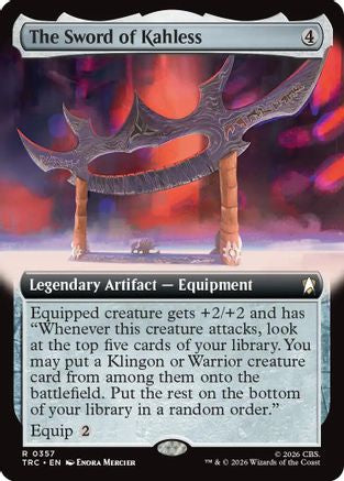 The Sword of Kahless (Extended Art)  (TRC-357) - [Commander: Star Trek]