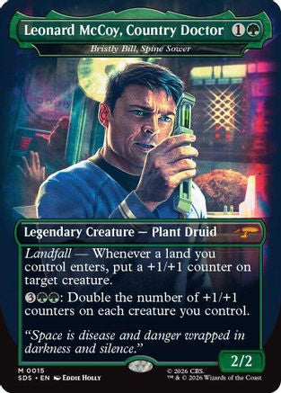 Leonard McCoy, Country Doctor - Bristly Bill, Spine Sower (Borderless)  [Foil]  (SDS-015) - [Star Trek: Stardates]