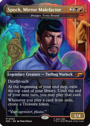 Spock, Mirror Malefactor - Prosper, Tome-Bound (Borderless)  (SDS-024) - [Star Trek: Stardates]