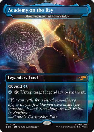 Academy on the Bay - Minamo, School at Water's Edge (Borderless)  [Foil]  (SDS-027) - [Star Trek: Stardates]