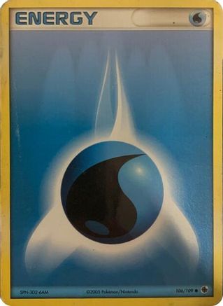 Water Energy - 106/109 (2005 No E Reader) - (106/109) [Deck Exclusives]