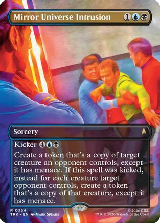 Mirror Universe Intrusion (Borderless)  [Foil]  (TRK-354) - [Star Trek]
