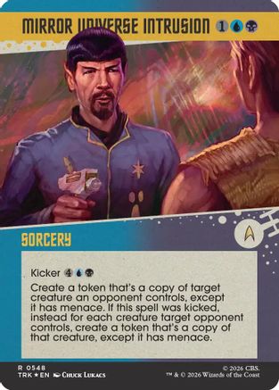 Mirror Universe Intrusion (Showcase) (Surge Foil)  [Foil]  (TRK-548) - [Star Trek]