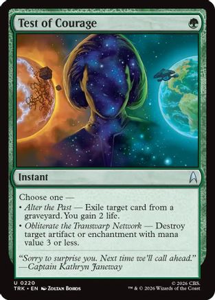 Test of Courage  [Foil]  (TRK-220) - [Star Trek]