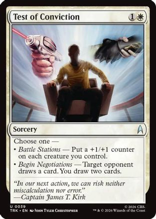 Test of Conviction  [Foil]  (TRK-039) - [Star Trek]