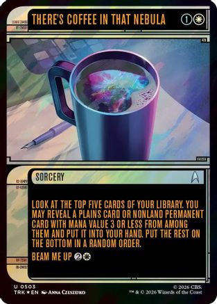 There's Coffee in that Nebula (Showcase) (Surge Foil)  [Foil]  (TRK-503) - [Star Trek]