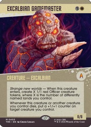 Excalbian Gamemaster (Showcase)  [Foil]  (TRK-403) - [Star Trek]