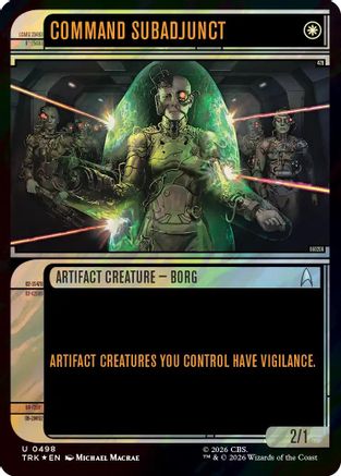 Command Subadjunct (Showcase) (Surge Foil)  [Foil]  (TRK-498) - [Star Trek]