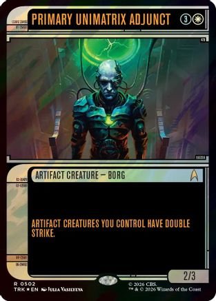 Primary Unimatrix Adjunct (Showcase) (Surge Foil)  [Foil]  (TRK-502) - [Star Trek]