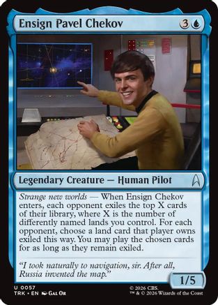 Ensign Pavel Chekov  [Foil]  (TRK-057) - [Star Trek]