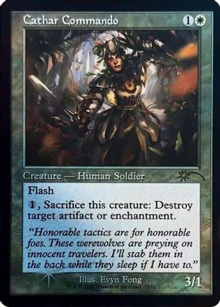 Cathar Commando (Retro Frame)  [Foil]  (SLD-7132) - [Secret Lair Drop Series]