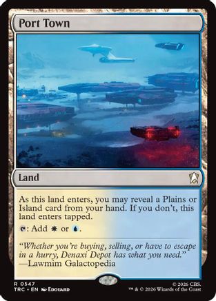 Port Town TRC-547 Magic: The Gathering MTG single card from Commander: Star Trek