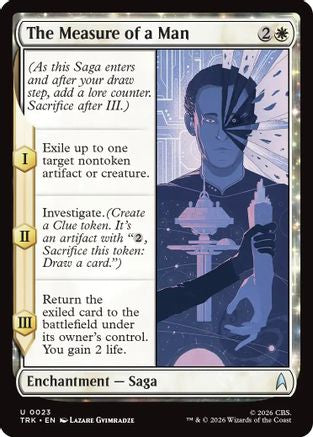 Magic: The Gathering The Measure of a Man TRK-023 MTG single card from Star Trek