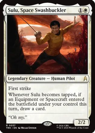Magic: The Gathering Sulu, Space Swashbuckler MTG single card from Star Trek, TRK-037