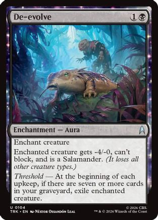 De-evolve TRK-104 Magic: The Gathering MTG single card from Star Trek人體藝術