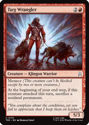Targ Wrangler TRK-175 Star Trek Magic: The Gathering MTG single card image