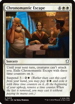 Chronomantic Escape Surge Foil MTG single from Magic: The Gathering Commander: Star Trek (TRC-419)