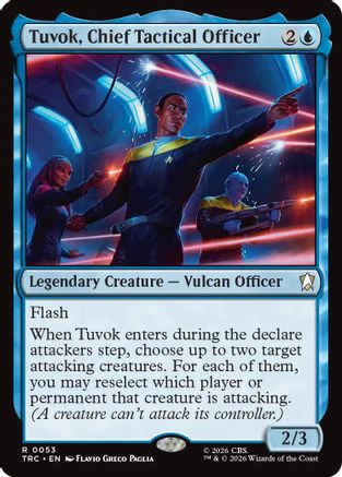 Tuvok, Chief Tactical Officer TRC-053 Magic: The Gathering Commander MTG single card