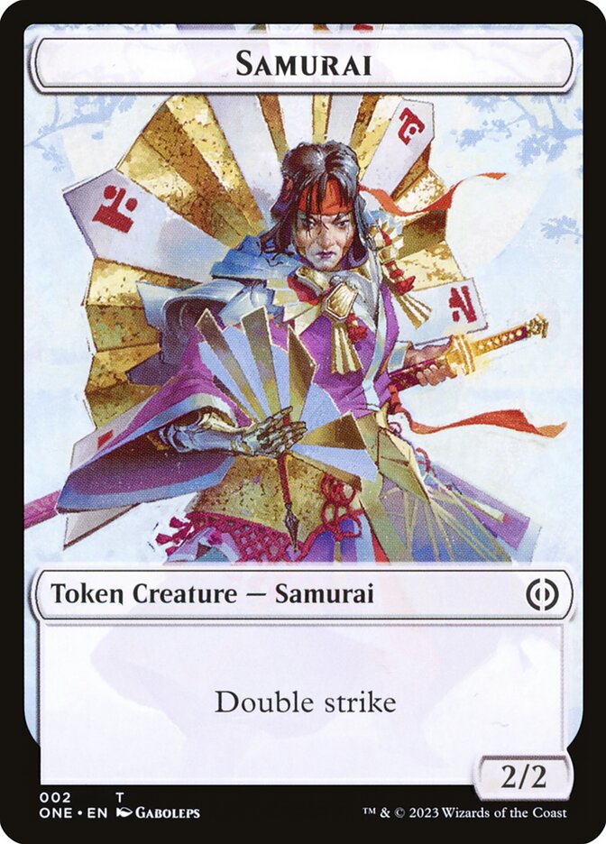 Phyrexian Goblin // Samurai Double-Sided Token [Phyrexia: All Will Be One Tokens] - Trinity Hobby