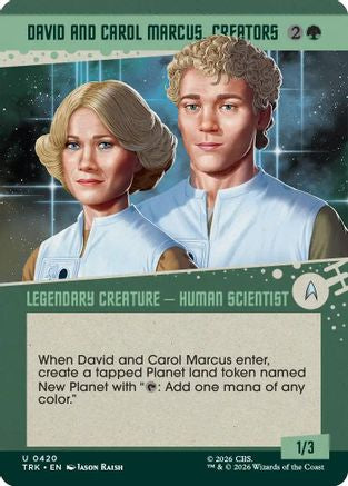 David and Carol Marcus, Creators (Showcase)  [Foil]  (TRK-420) - [Star Trek]