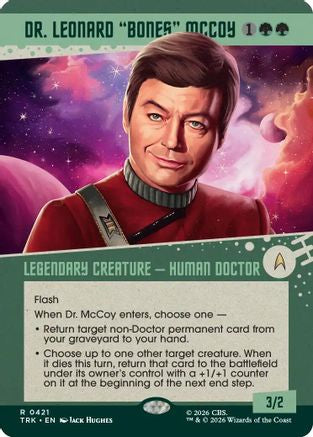 Dr. Leonard "Bones" McCoy (Showcase)  [Foil]  (TRK-421) - [Star Trek]