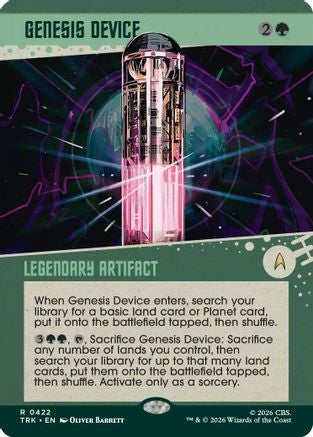 Genesis Device (Showcase)  [Foil]  (TRK-422) - [Star Trek]