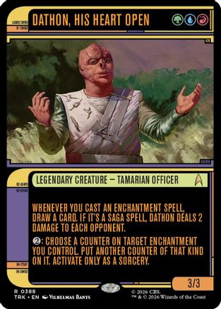 Dathon, His Heart Open (Showcase)  [Foil]  (TRK-388) - [Star Trek]