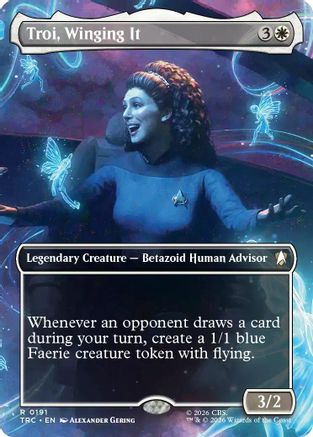 Troi, Winging It (Borderless)  (TRC-191) - [Commander: Star Trek]