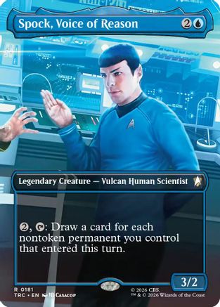 Spock, Voice of Reason (Borderless)  (TRC-181) - [Commander: Star Trek]