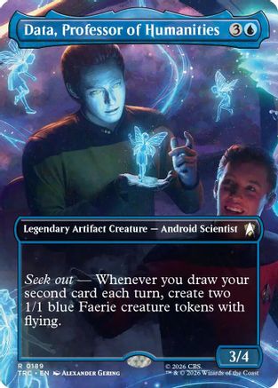 Data, Professor of Humanities (Borderless)  (TRC-189) - [Commander: Star Trek]