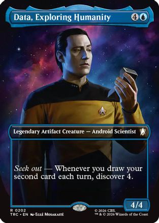 Data, Exploring Humanity (Borderless)  (TRC-202) - [Commander: Star Trek]