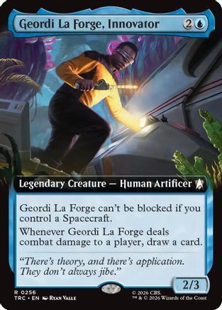 Geordi La Forge, Innovator (Extended Art)  (TRC-256) - [Commander: Star Trek]