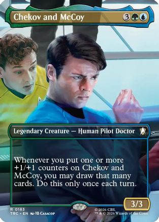 Chekov and McCoy (Borderless)  [Foil]  (TRC-183) - [Commander: Star Trek]
