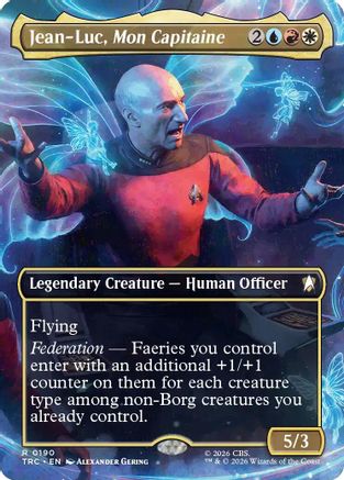 Jean-Luc, Mon Capitaine (Borderless)  (TRC-190) - [Commander: Star Trek]