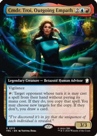 Cmdr. Troi, Outgoing Empath (Extended Art)  (TRC-315) - [Commander: Star Trek]