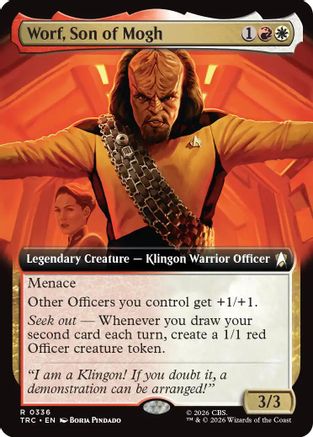 Worf, Son of Mogh (Extended Art)  (TRC-336) - [Commander: Star Trek]