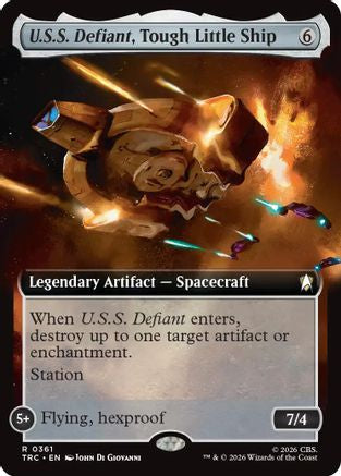 U.S.S. Defiant, Tough Little Ship (Extended Art)  (TRC-361) - [Commander: Star Trek]