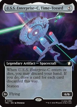 U.S.S. Enterprise-C, Time-Tossed (Extended Art)  (TRC-362) - [Commander: Star Trek]